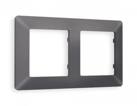 Рамка двухместная Ambrella Volt Line AF110652