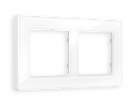 Рамка двухместная Ambrella Volt Arctic AF580102