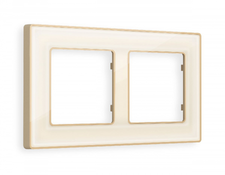 Рамка двухместная Ambrella Volt Arctic AF580342