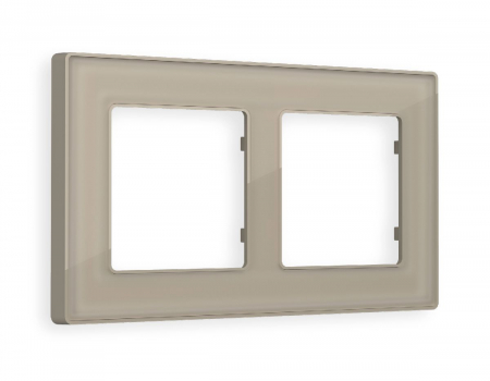 Рамка двухместная Ambrella Volt Arctic AF580362