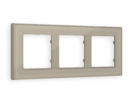 Рамка трехместная Ambrella Volt Arctic AF580363