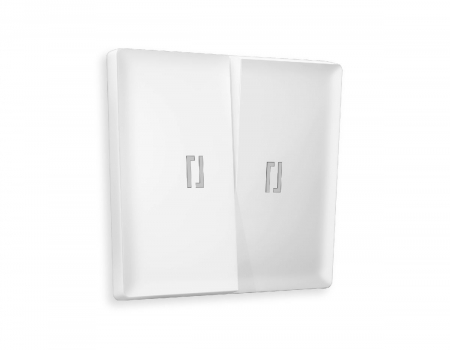 Лицевая панель для выключателя двухклавишного с подсветкой Ambrella Volt Alfa AP1240