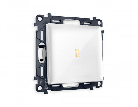 Комплект механизма 1-кл выключателя с подсветкой Ambrella Volt Alfa MA102010