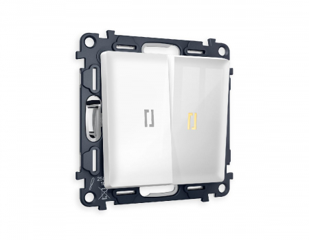 Комплект механизма 2-кл выключателя с подсветкой Ambrella Volt Alfa MA104010