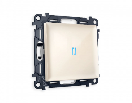 Комплект механизма 1-кл выключателя с подсветкой Ambrella Volt Alfa MA302020