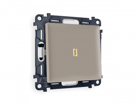 Комплект механизма 1-кл выключателя с подсветкой Ambrella Volt Alfa MA362010