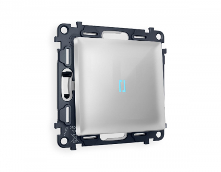 Комплект механизма 1-кл выключателя с подсветкой Ambrella Volt Alfa MA402020