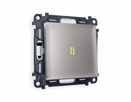 Комплект механизма 1-кл выключателя с подсветкой Ambrella Volt Alfa MA502010