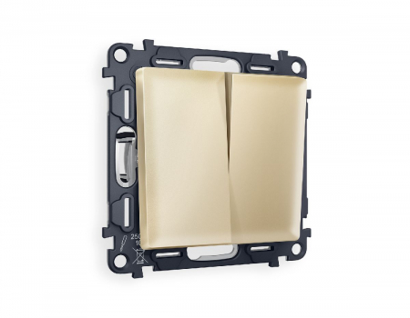 Комплект механизма 2-кл проходного выключателя Ambrella Volt Alfa MA603020