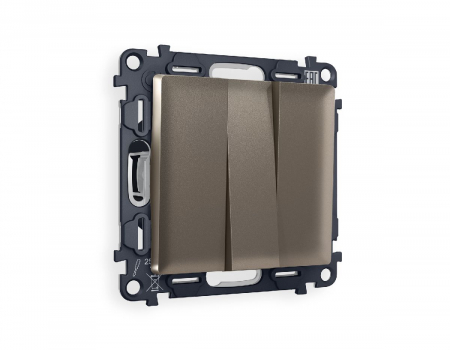 Комплект механизма 3-кл выключателя Ambrella Volt Alfa MA635010