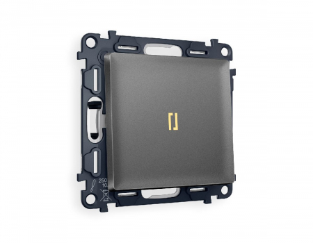 Комплект механизма 1-кл выключателя с подсветкой Ambrella Volt Alfa MA652010