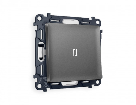 Комплект механизма 1-кл выключателя с подсветкой Ambrella Volt Alfa MA652015