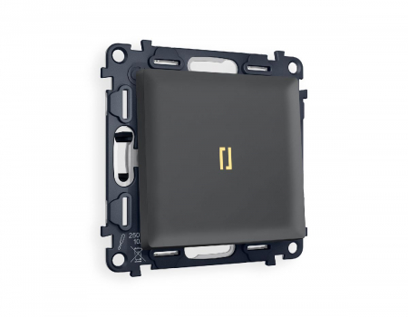 Комплект механизма 1-кл выключателя с подсветкой Ambrella Volt Alfa MA902010