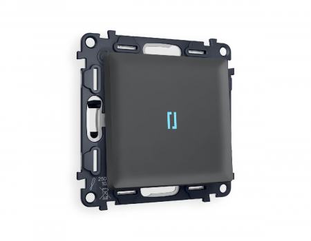 Комплект механизма 1-кл выключателя с подсветкой Ambrella Volt Alfa MA902020