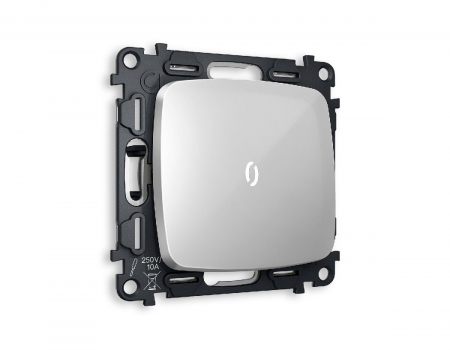 Комплект механизма 1-кл выключателя с подсветкой Ambrella Volt Omega MO402015