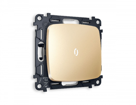 Комплект механизма 1-кл выключателя с подсветкой Ambrella Volt Omega MO602015