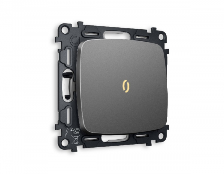 Комплект механизма 1-кл выключателя с подсветкой Ambrella Volt Omega MO652010