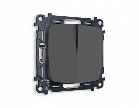 Комплект механизма 2-кл проходного выключателя Ambrella Volt Omega MO903020