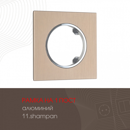 Рамка одноместная Arte Milano 502.11-1.shampan
