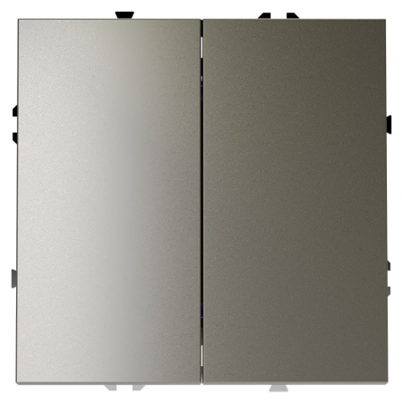 Выключатель двухклавишный Voltum S70 VLS020104