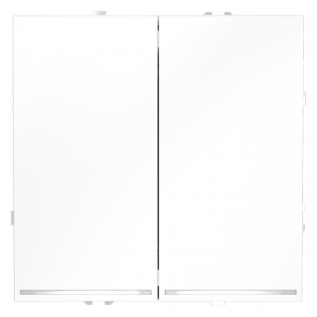 Проходной переключатель двухклавишный с подсветкой Voltum S70 VLS020402