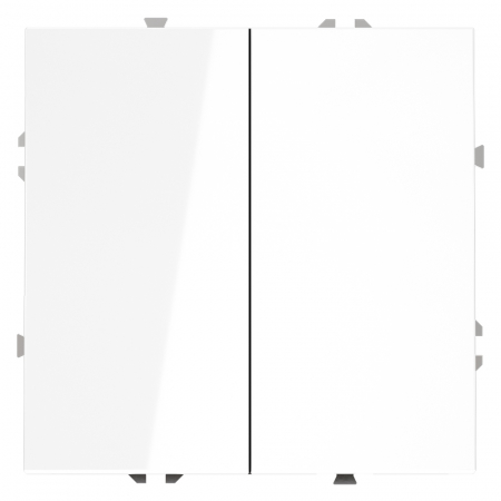 Выключатель двухклавишный Voltum S70 VLS020101