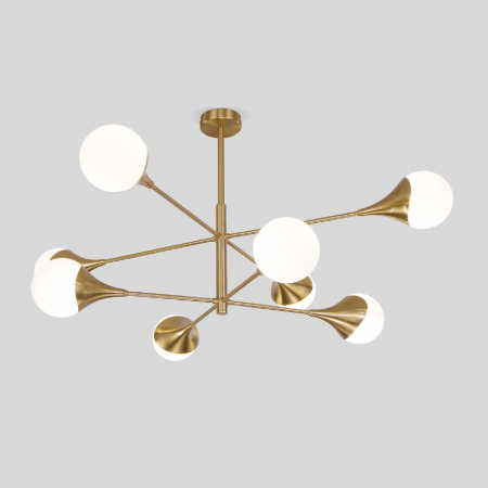 Люстра на штанге Eurosvet 60168/8 латунь Smart a068273
