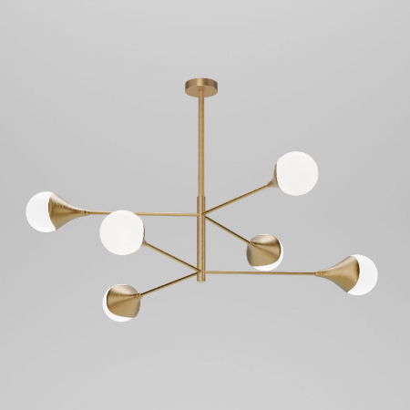 Люстра на штанге Eurosvet 60168/6 латунь Smart a068272