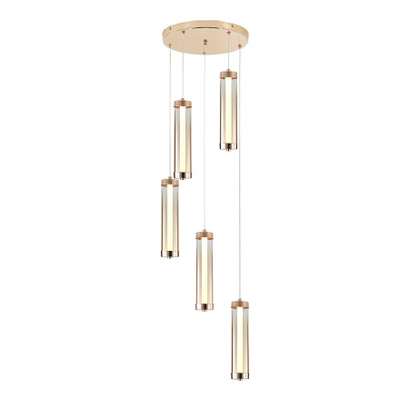 Каскадная люстра Indigo Rilucente 11061/5P Gold V000151L