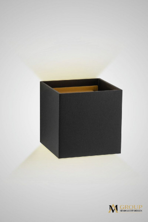 Настенный светильник AM Group AM112-2X5W-BK+GD