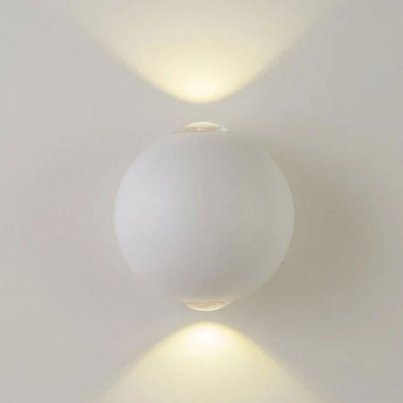 Уличный настенный светильник AM Group AM304-2X3 W WH 4000K