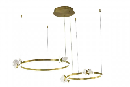 Подвесная люстра AM Group MARIPOSA SPD400+600 POLISHED GOLD