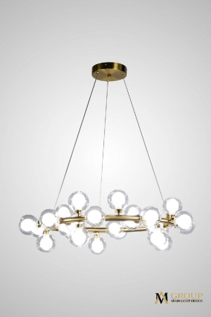 Подвесная люстра AM Group AM470 D500 POLISHED GOLD