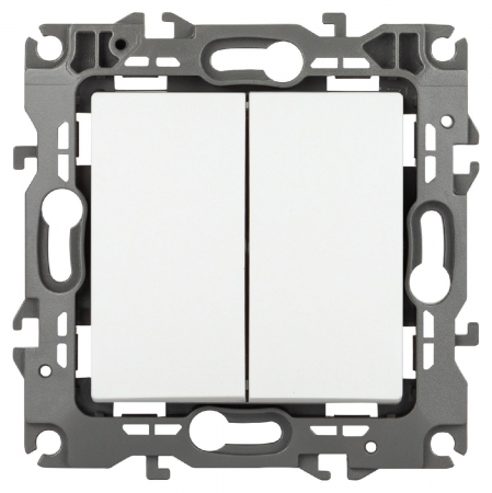 Переключатель перекрестный двухклавишный Эра 12-1112-01М Б0065676