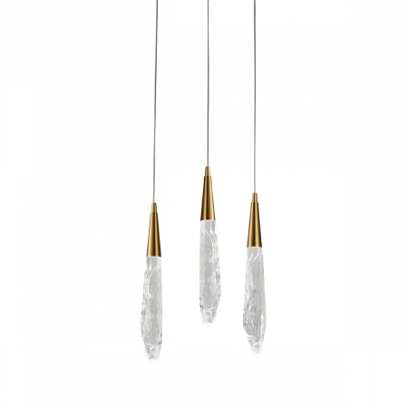 Подвесной светильник Delight Collection OD2438-3 gold/clear