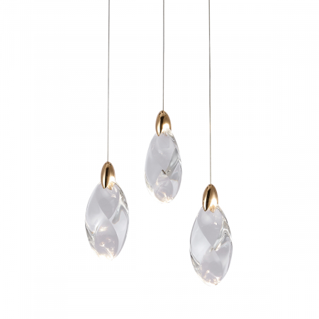 Подвесной светильник Delight Collection OD2439-3 gold/clear