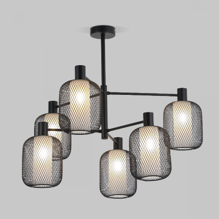 Люстра на штанге Eurosvet Voile 30191/6 черный a069160