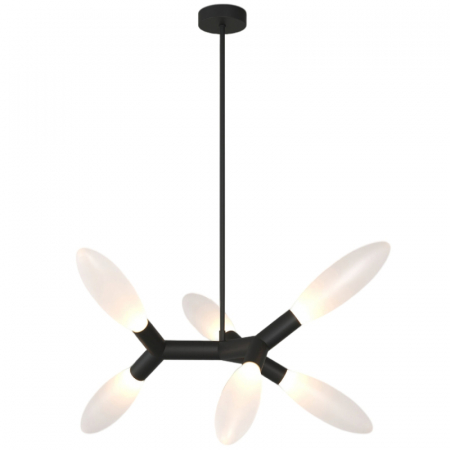 Люстра на штанге Eurosvet Covalent 30180/6 черный Smart a069153