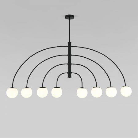 Люстра на штанге Eurosvet Cenacolo 30179/8 черный a069122