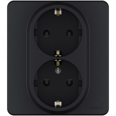 Розетка двойная с/з Legrand Inspiria 673753