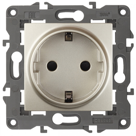 Розетка 2P+E Schuko ЭРА Elegance 14-2101-04 Б0034268