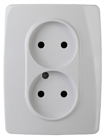 Розетка 2x2P Эра 12-2107-01 Б0031238