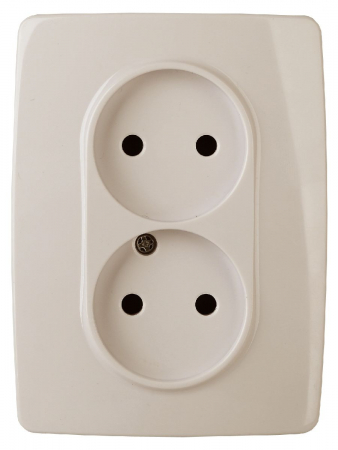 Розетка 2x2P Эра 12-2107-02 Б0031239