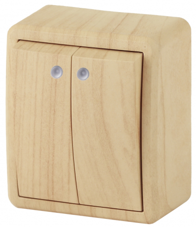 Выключатель двойной с подсветкой Эра 11-1205-11 Б0020668