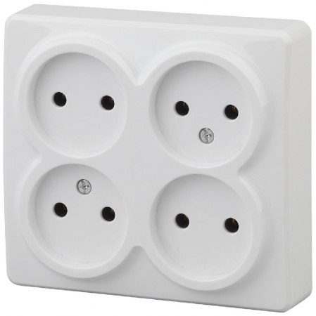 Розетка 4х2P Эра 11-2210-01 Б0020706