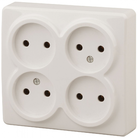 Розетка 4х2P Эра 11-2210-02 Б0020707
