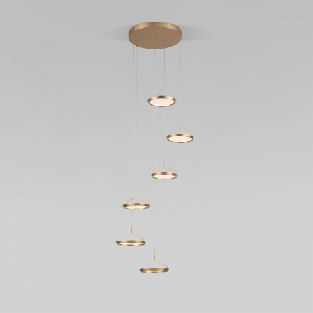 Каскадная люстра Eurosvet Crespella 90034/6 золото a069295