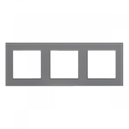 Рамка на 3 поста Arlight FRM-GLARE-GS-3-GR 043801