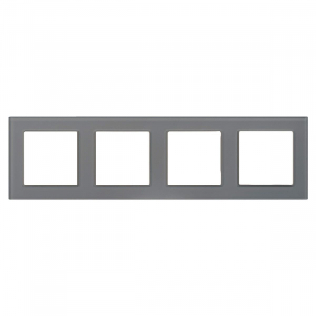 Рамка на 4 поста Arlight FRM-GLARE-GS-4-GR 043804