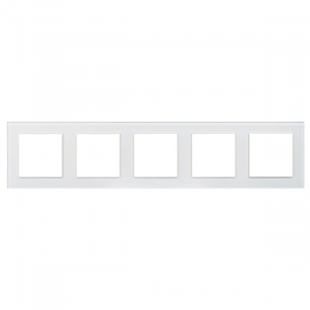 Рамка на 5 постов Arlight FRM-GLARE-GS-5-WH 043805